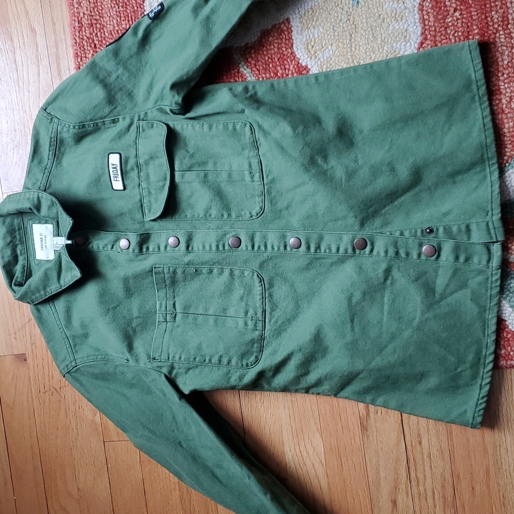 F21 Army Green light weight coat